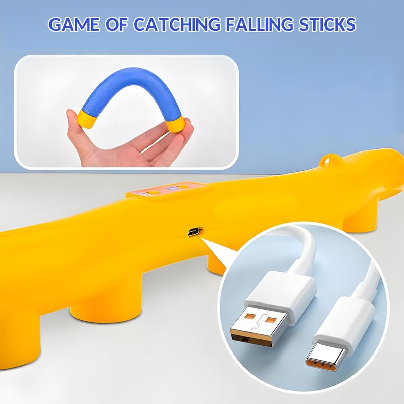 Catching Sticks Game Reaction Training Toy, Hand Eye Coordination Games, Falling Sticks Catching Game Adults, Reflex Challenge Game, 3 Adjustable Speed, for Toddlers Multifunction，Party Game