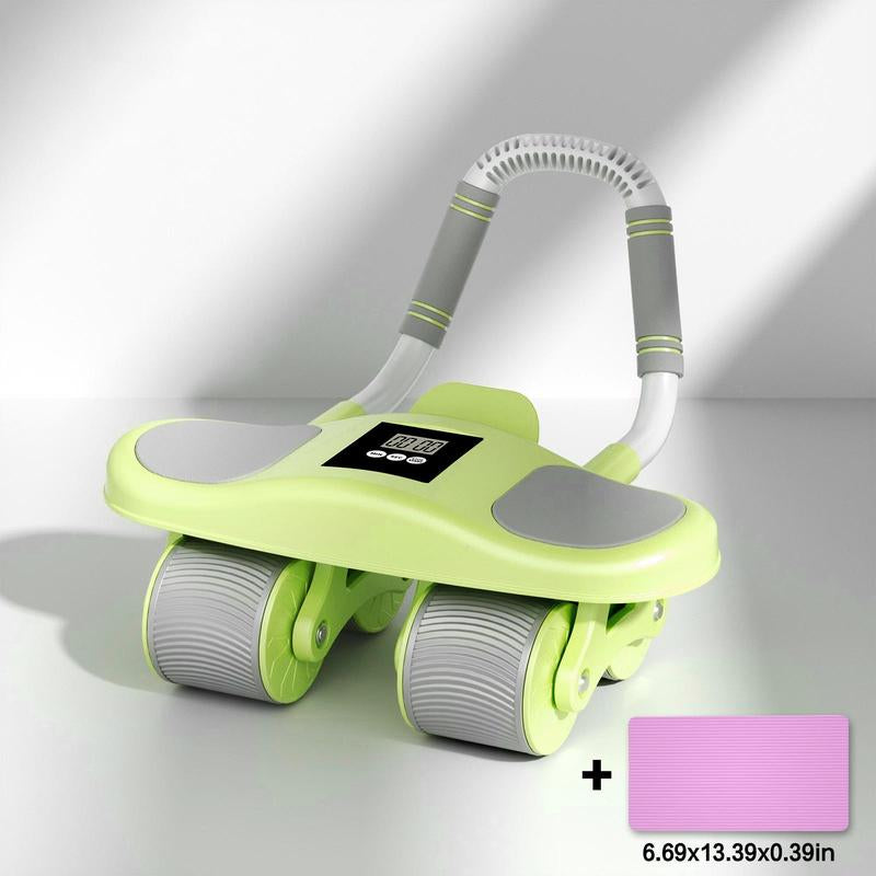 HXD-ERGO Ab Wheel Flat Supportbelly Rolltwo in One Ab Wheel Roller for Core Training, with Timer/Phone Holder, Suitable for Abdominal Workouts in Office, Home, and Outdoor Settings