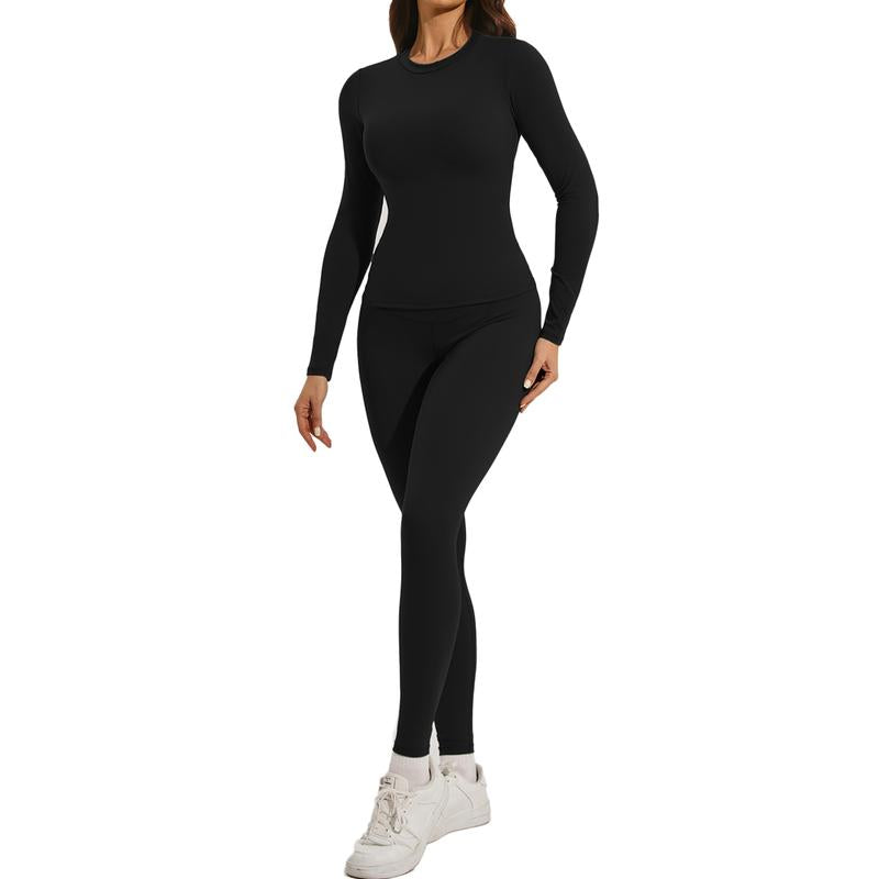 Kabier Women'S Yoga Set - Slim Fit Long Sleeved Top, Color Tracksuit, High Waisted Leggings & Outdoor Activity Gear for Gym Exercise and Yoga Athletic Stretchy Material Athleisure Wear