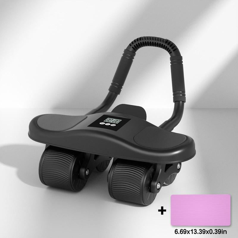 HXD-ERGO Ab Wheel Flat Supportbelly Rolltwo in One Ab Wheel Roller for Core Training, with Timer/Phone Holder, Suitable for Abdominal Workouts in Office, Home, and Outdoor Settings