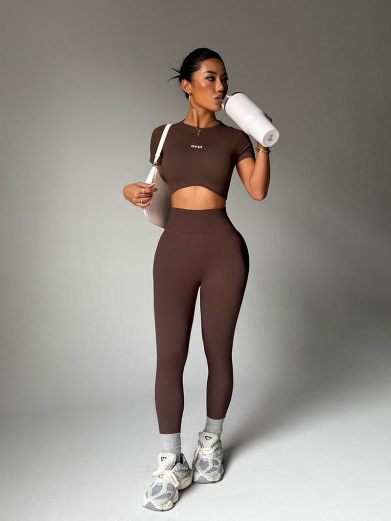 High Elastic Seamless Women'S Sports Set, Comfortable Yoga Leggings for Active Lifestyle, Fashionable Gym Apparel