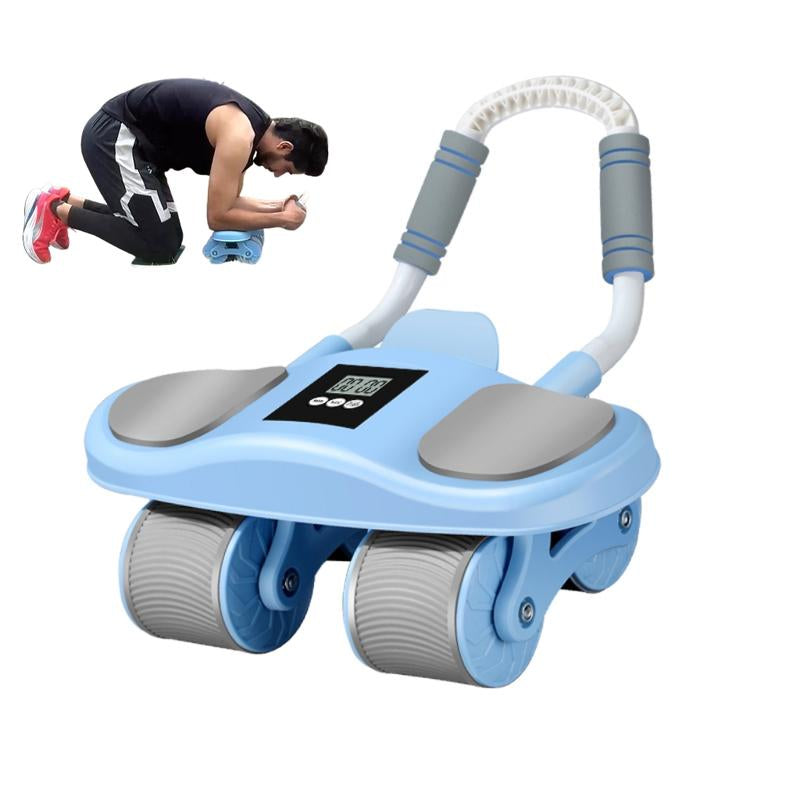 HXD-ERGO Ab Wheel Flat Supportbelly Rolltwo in One Ab Wheel Roller for Core Training, with Timer/Phone Holder, Suitable for Abdominal Workouts in Office, Home, and Outdoor Settings