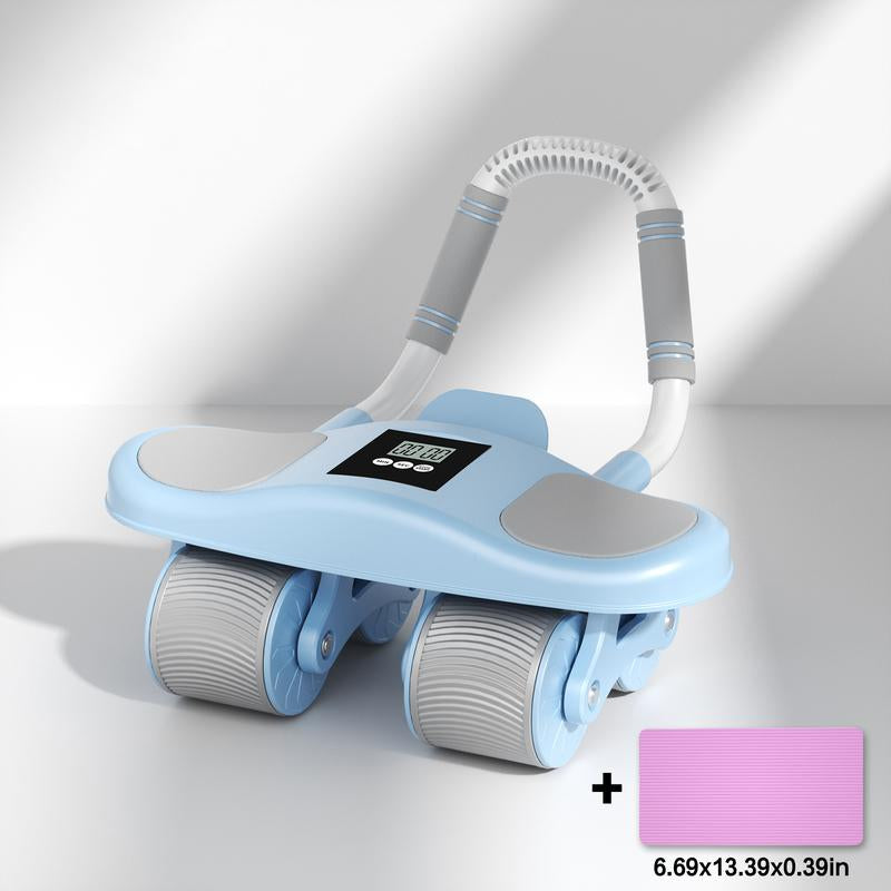 HXD-ERGO Ab Wheel Flat Supportbelly Rolltwo in One Ab Wheel Roller for Core Training, with Timer/Phone Holder, Suitable for Abdominal Workouts in Office, Home, and Outdoor Settings