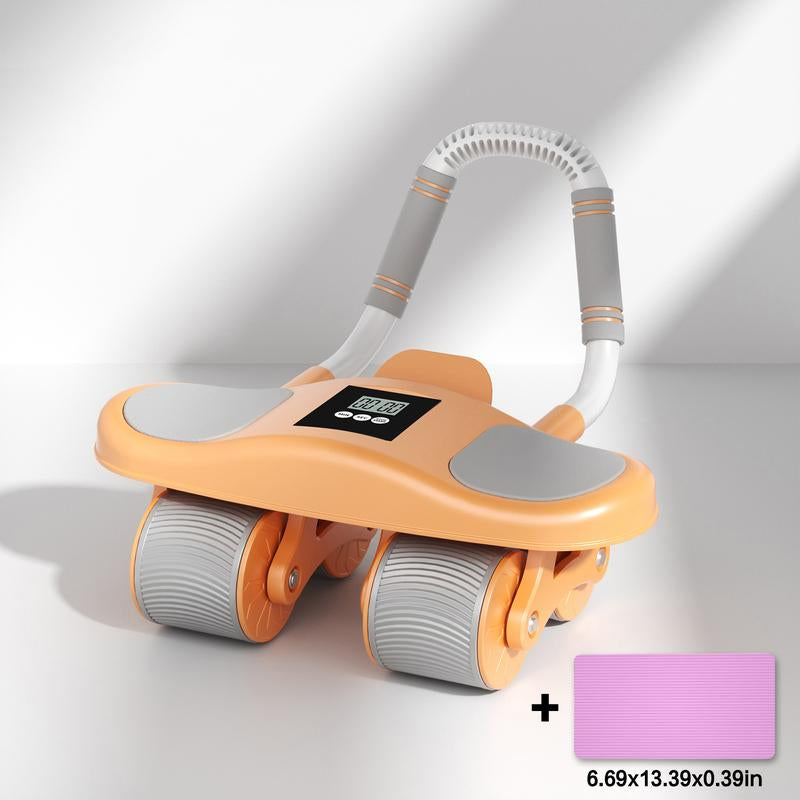 HXD-ERGO Ab Wheel Flat Supportbelly Rolltwo in One Ab Wheel Roller for Core Training, with Timer/Phone Holder, Suitable for Abdominal Workouts in Office, Home, and Outdoor Settings