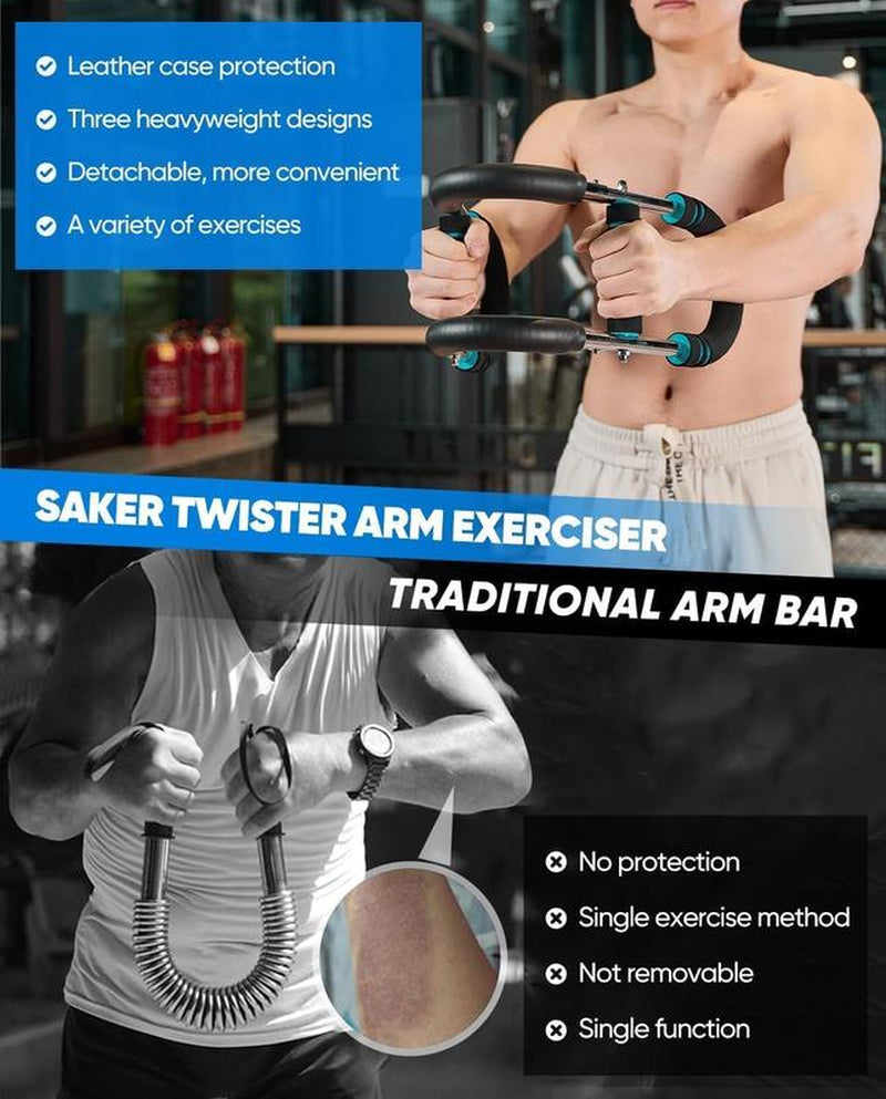 【NEW Version】2025 Pro Arm Trainer Chest Workout Strengthen Chest and Arm Muscles Men'S Fitness Trainer Detachable Portable Spring Resistance Home Fitness Equipment for Beginners and Enthusiasts
