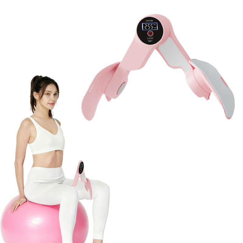 Thigh Exerciser,Thigh Toner,Inner Thigh Shaper /Arm Sculptor Ergonomic Pelvic Floor Trainer for Postpartum Care & Home Workouts,Pelvic Floor Muscle Trainer Exercise Product,The Device Can Only Be Turned on by Exercise.,Gift Thigh Bondage Straps
