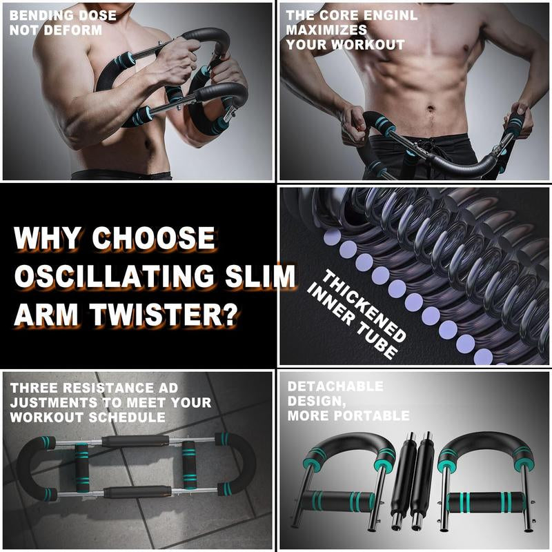 【NEW Version】2025 Pro Arm Trainer Chest Workout Strengthen Chest and Arm Muscles Men'S Fitness Trainer Detachable Portable Spring Resistance Home Fitness Equipment for Beginners and Enthusiasts